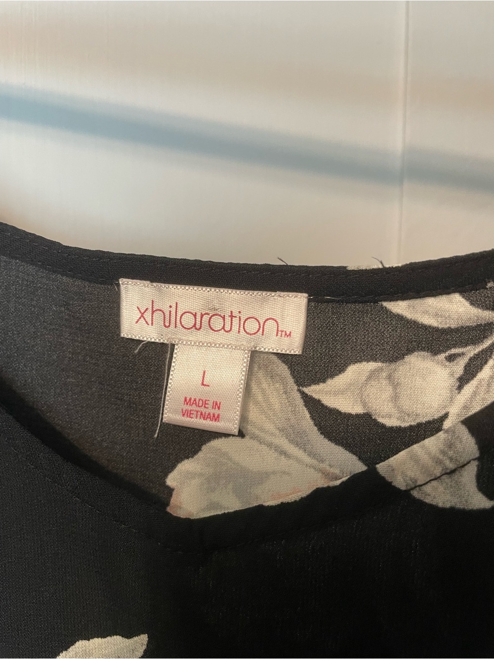 Xhilaration Black Floral Jumpsuit with Ruffle Straps - Picture 5 of 16